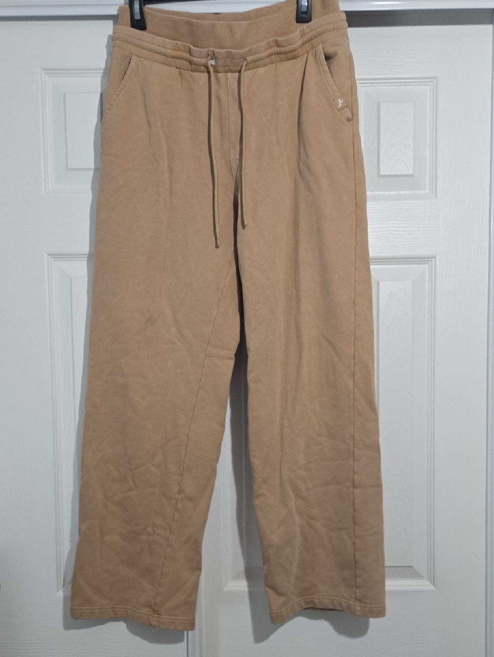 JoyLab Tan Wide-Leg Drawstring Joggers